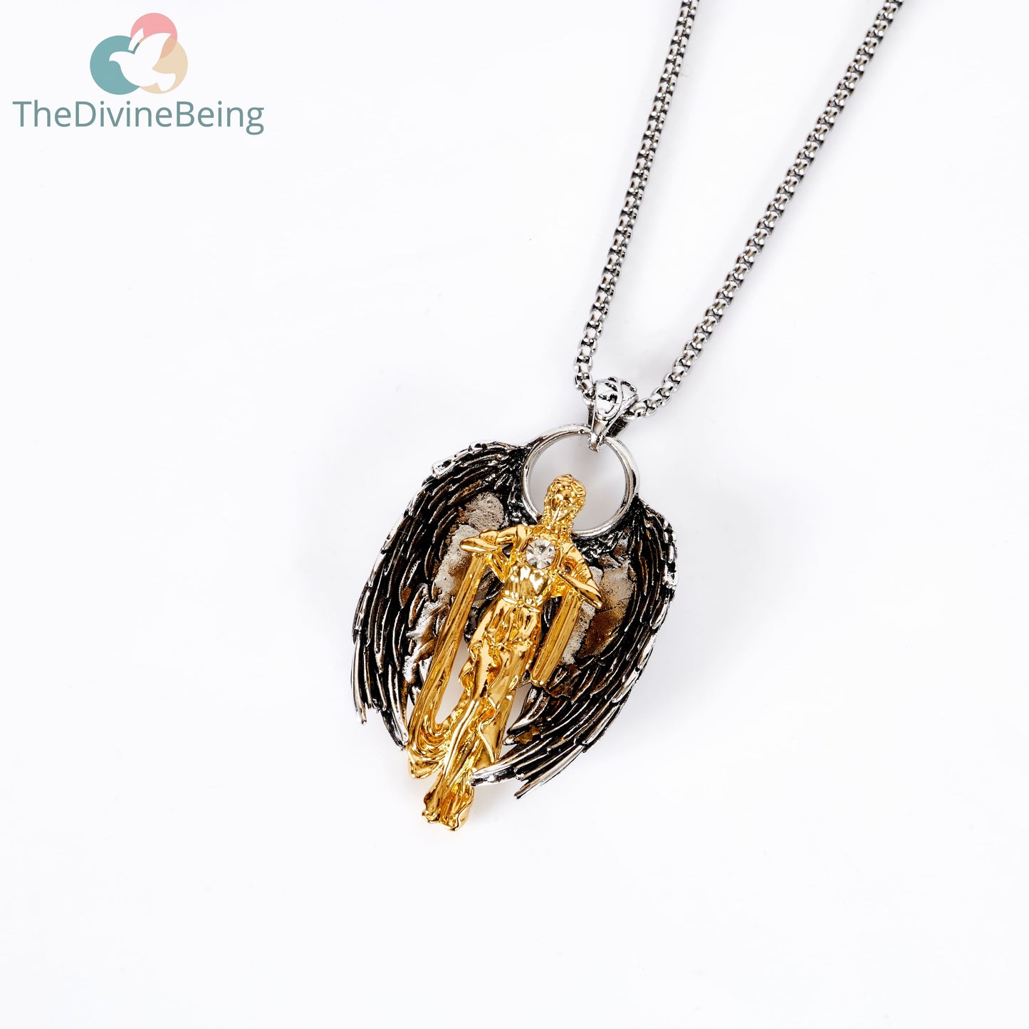 3D Guardian Angel Pendant