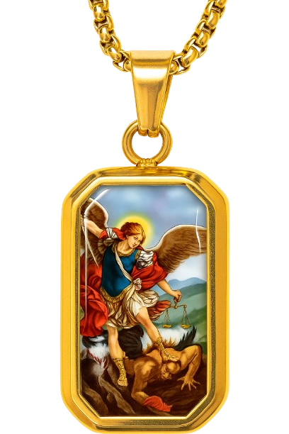 St. Michael Pendant - Radiant Edition (Gold)