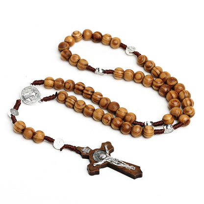 St. Benedict Wooden Rosary