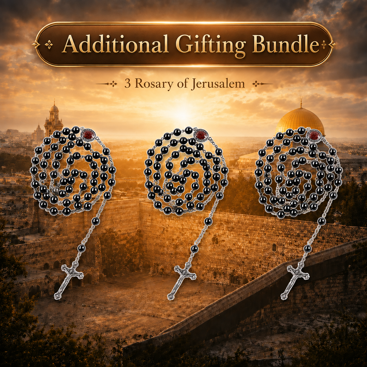 Bundle of 3 Rosary of Jerusalem