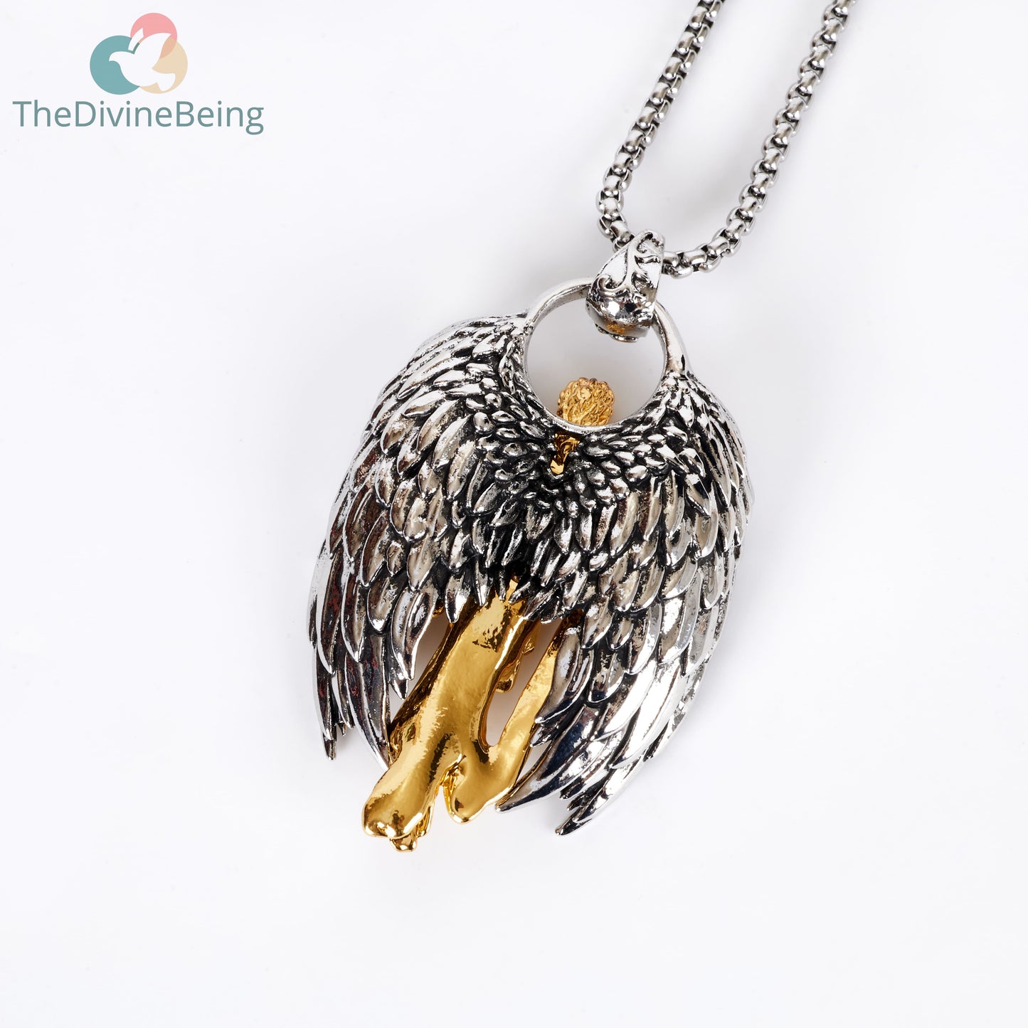 3D Guardian Angel Pendant