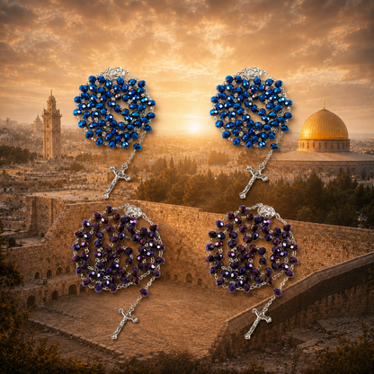 Rosary of Jeru, Blue & Purple Bundle