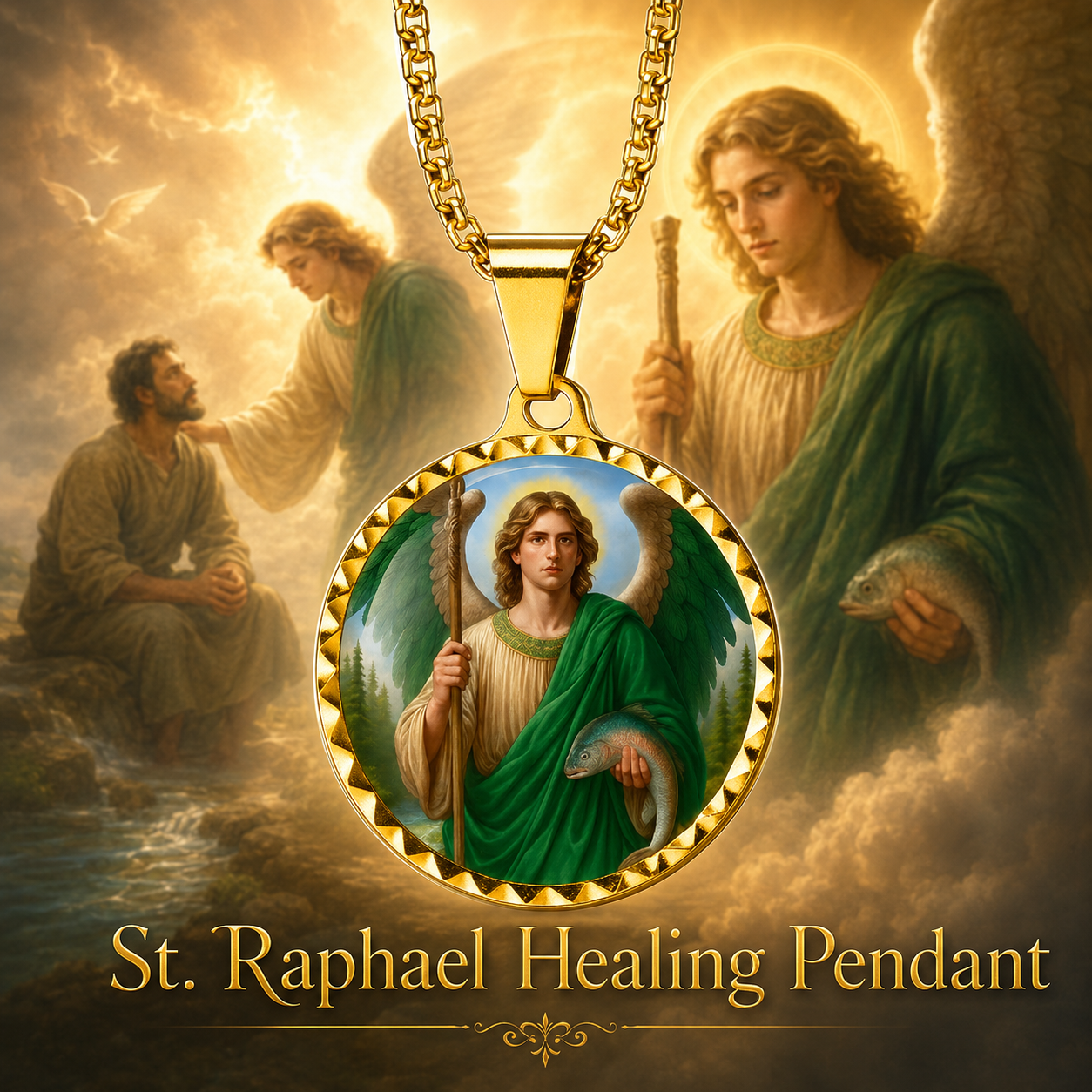St. Raphael Healing Pendant