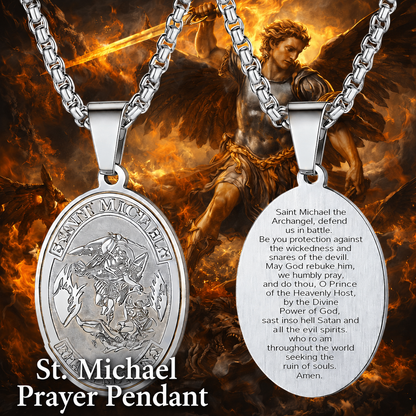 St. Michael Prayer Pendant