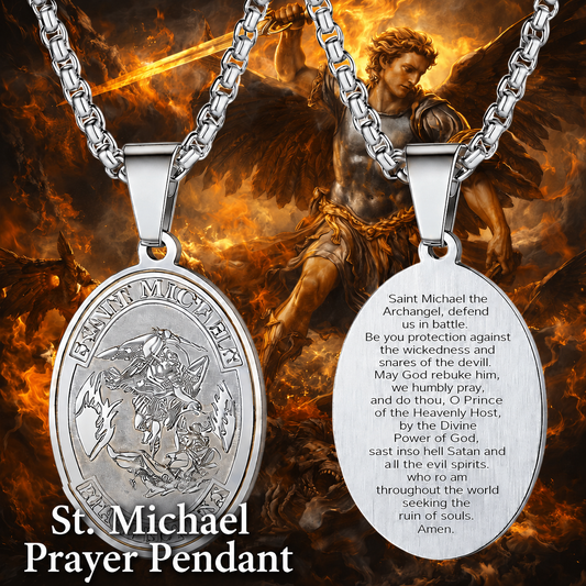 St. Michael Prayer Pendant