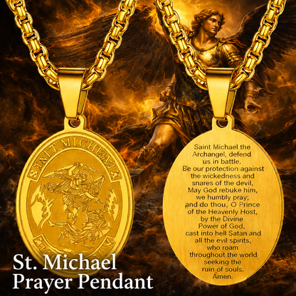 St. Michael Prayer Pendant