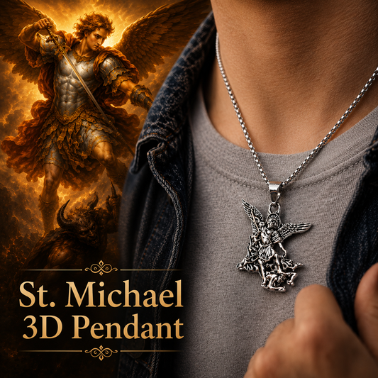3D St. Michael Pendant