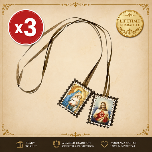 Bundle of 3 Brown Scapular