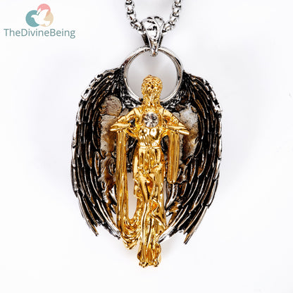 3D Guardian Angel Pendant