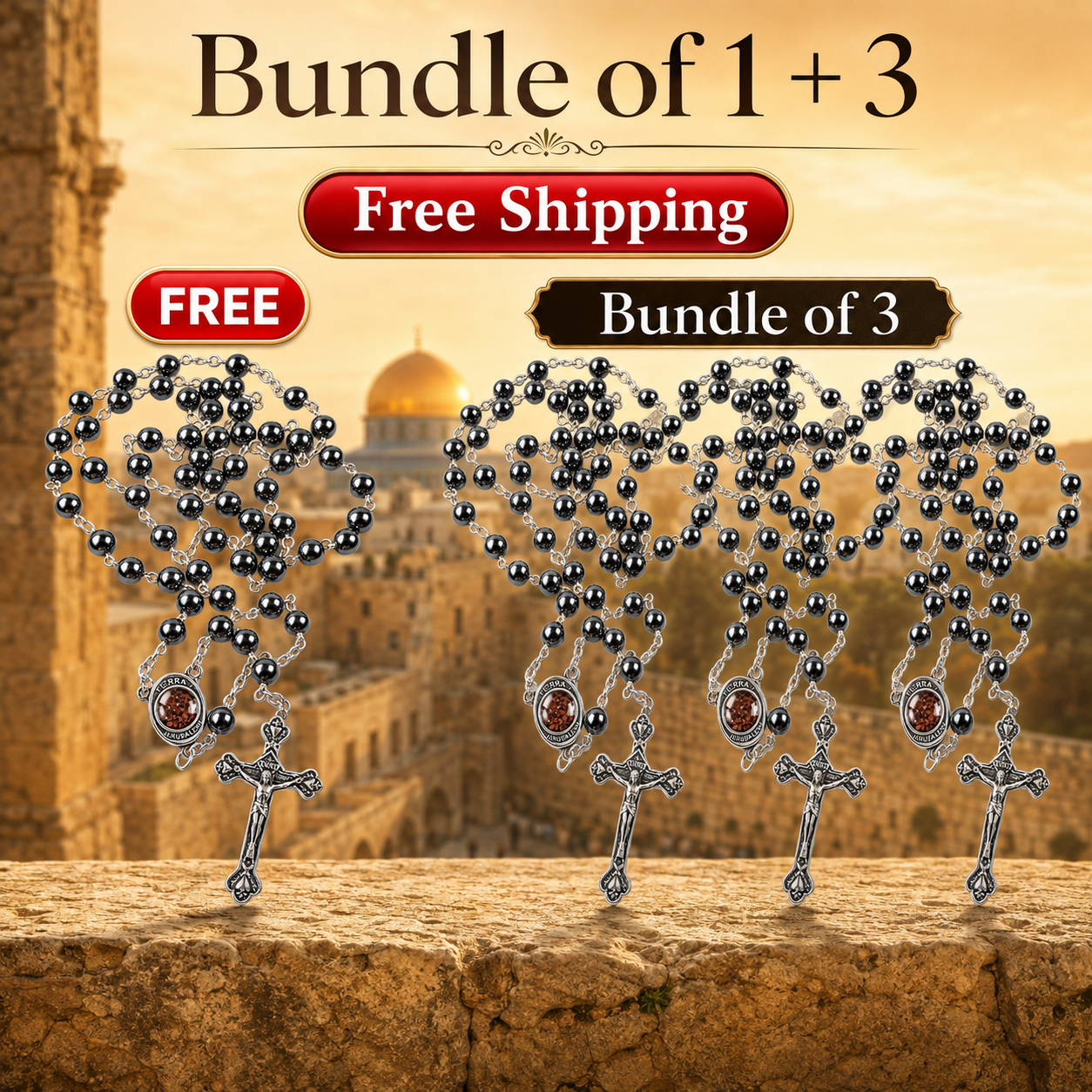 Bundle 1+3 Rosary of Jerusalem