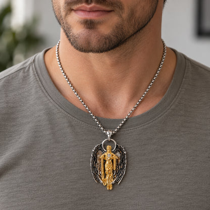 3D Guardian Angel Pendant