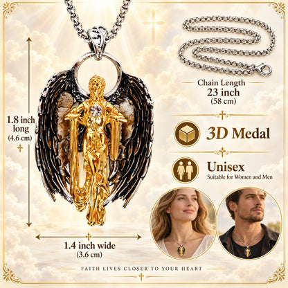 3D Guardian Angel Pendant