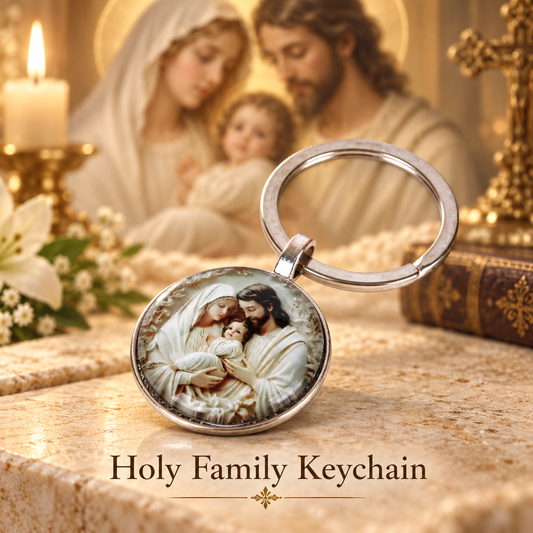 Holy Family Keychain
