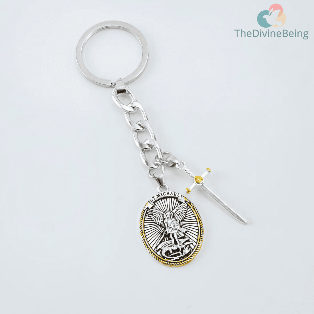 St. Michael Protection Keychain
