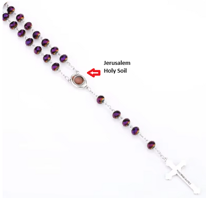 Purple Rosary of Jerusalem (Limited Edition!)