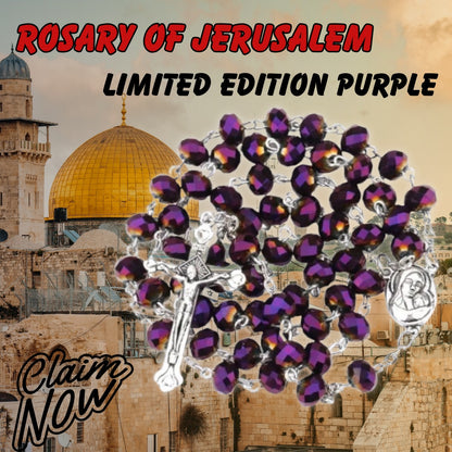 Purple Rosary of Jerusalem (Limited Edition!)