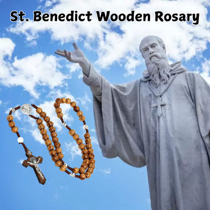 St. Benedict Wooden Rosary